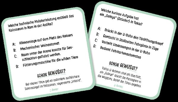 In 80 Fragen um die Welt - Städte: Kartenspiel für Globetrotter