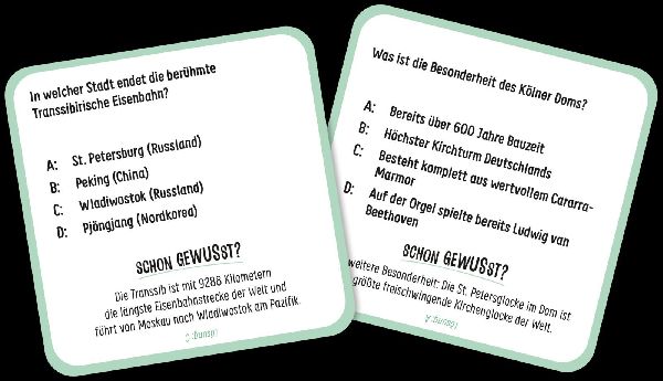 In 80 Fragen um die Welt - Städte: Kartenspiel für Globetrotter