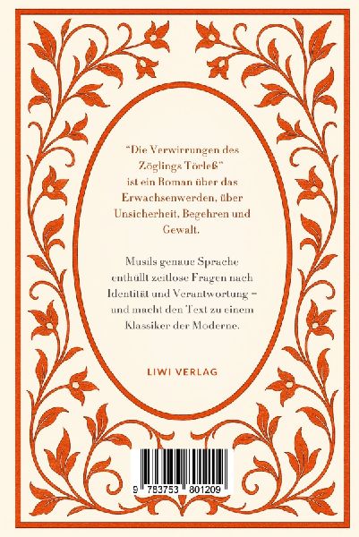Robert Musil: Die Verwirrungen des Zöglings Törleß. Vollständige Neuausgabe