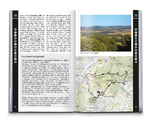 KOMPASS Wanderführer Rhön, 50 Touren mit Extra-Tourenkarte
