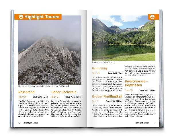 KOMPASS Wanderführer Dachstein-Tauern Ost, 70 Touren mit Extra-Tourenkarte