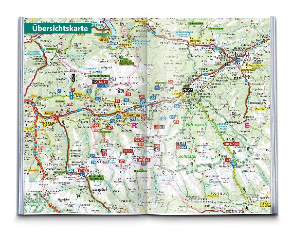 KOMPASS Wanderführer Dachstein-Tauern Ost, 70 Touren mit Extra-Tourenkarte