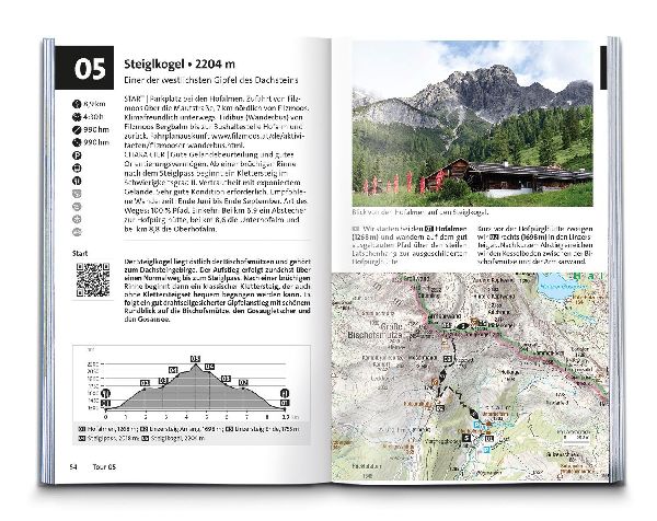 KOMPASS Wanderführer Dachstein-Tauern Ost, 70 Touren mit Extra-Tourenkarte