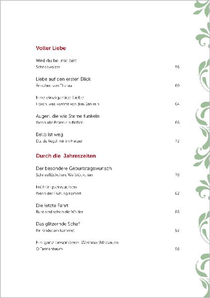 Kurzgeschichten zum Vorlesen und Mitsingen für Senioren