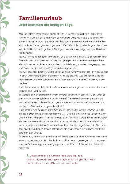 Kurzgeschichten zum Vorlesen und Mitsingen für Senioren