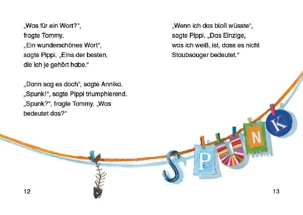 Pippi findet einen Spunk