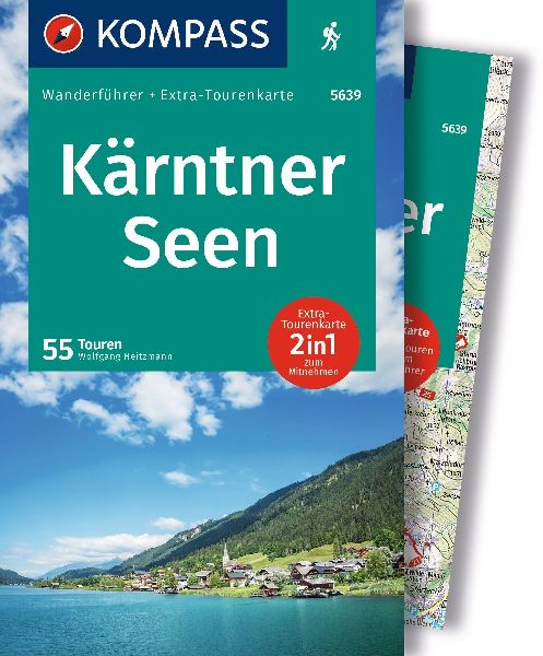 KOMPASS Wanderführer Kärntner Seen, 55 Touren mit Extra-Tour...