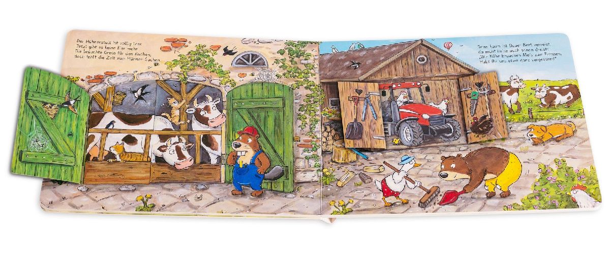 Benno Bibers Bauernhof. Traktor, Kuh und Huhn - da gibt es viel zu tun