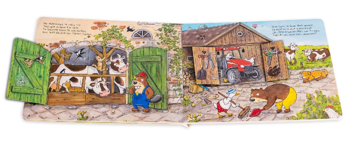 Benno Bibers Bauernhof. Traktor, Kuh und Huhn - da gibt es viel zu tun