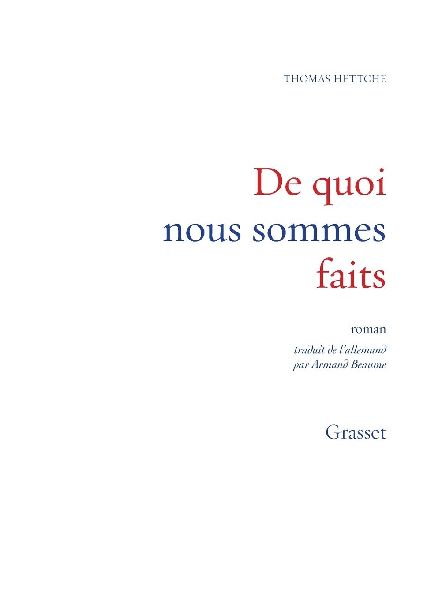 De quoi nous sommes faits