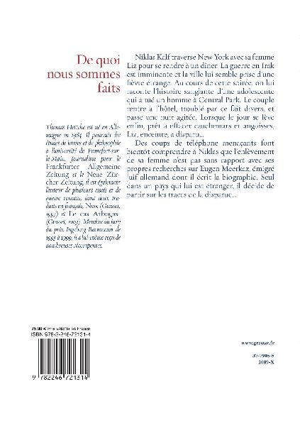 De quoi nous sommes faits