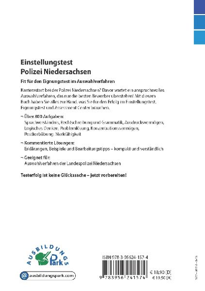 Einstellungstest Polizei Niedersachsen