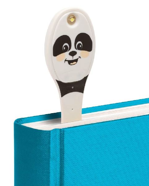 Flexilight Leselicht (Panda) - schwarz - 2 in 1 Leselampe & Lesezeichen - LED Leselicht - Geschenk für Leser, Buchliebhaber - Deutsche Ausgabe