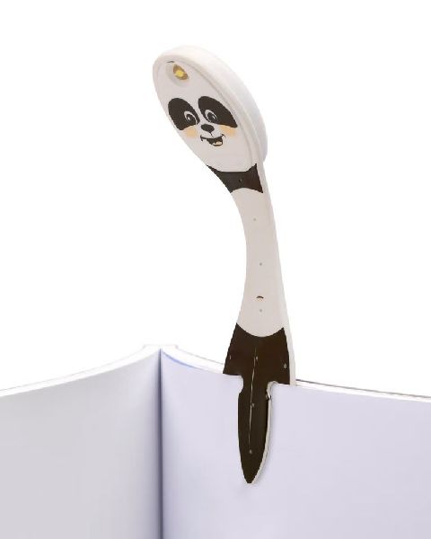 Flexilight Leselicht (Panda) - schwarz - 2 in 1 Leselampe & Lesezeichen - LED Leselicht - Geschenk für Leser, Buchliebhaber - Deutsche Ausgabe