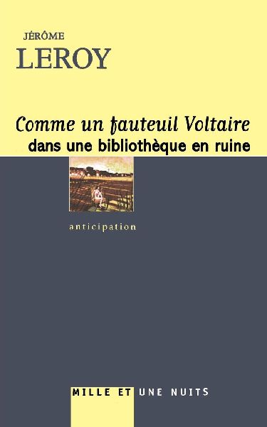 Comme un fauteuil Voltaire dans une bibliothèque en ruine