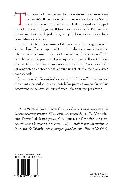 La vie sans fards