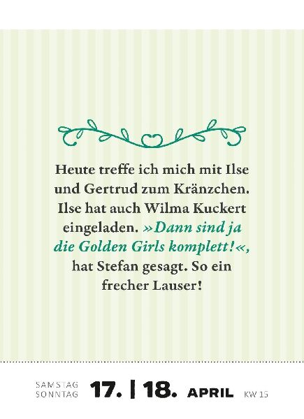 Abreißkalender Renate Bergmann - Der Kalender 2027