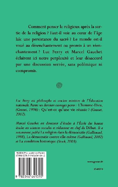 Le Religieux Apraes La Religion