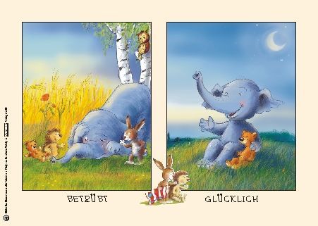 Eddy sucht seinen Teddy - Kamishibai-Bilderbuchkarten