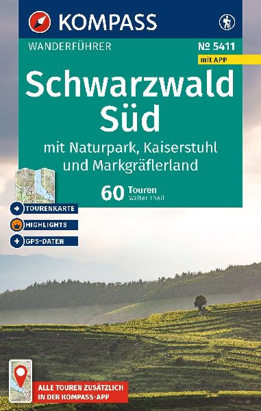 KOMPASS Wanderführer Schwarzwald Süd mit Naturpark, Kaiserst...
