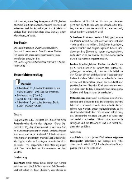 Arbeitsmaterial Grundschule. Religionsunterricht. Gottesbilder mit Psalmen entdecken und erleben