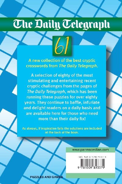 Daily Telegraph Cryptic Crossword Book 61