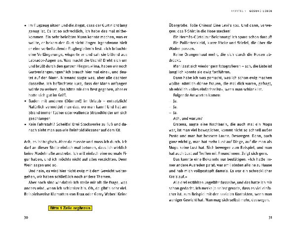 Der Geist ist willig, der Körper chillig