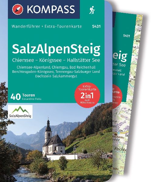 KOMPASS Wanderführer SalzAlpenSteig, Chiemsee, Königssee, Ha...