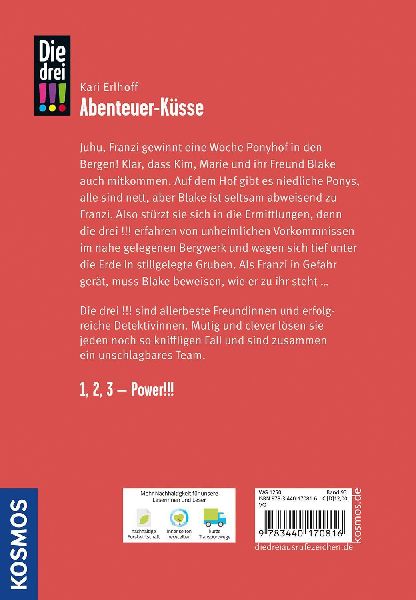 Die drei !!!, 93, Abenteuer-Küsse