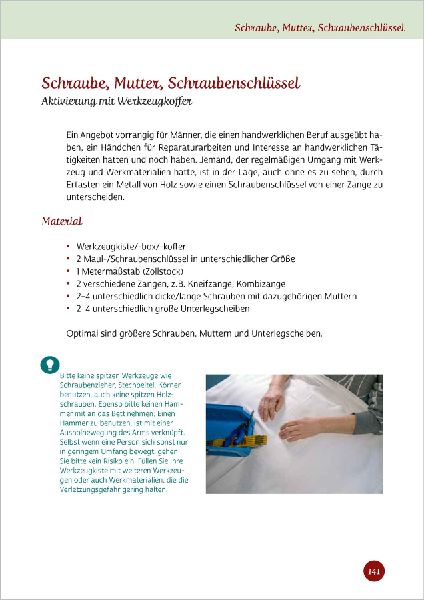 Kurzaktivierungen für Bettlägerige