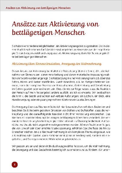 Kurzaktivierungen für Bettlägerige