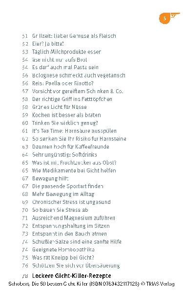 Die 50 besten Gicht-Killer