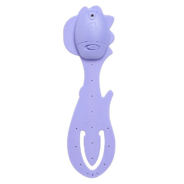 Flexilight Pals Leselicht (Dino) - lila - 2 in 1 Leselampe & Lesezeichen - LED Leselicht - Geschenk für Leser, Buchliebhaber - Deutsche Ausgabe