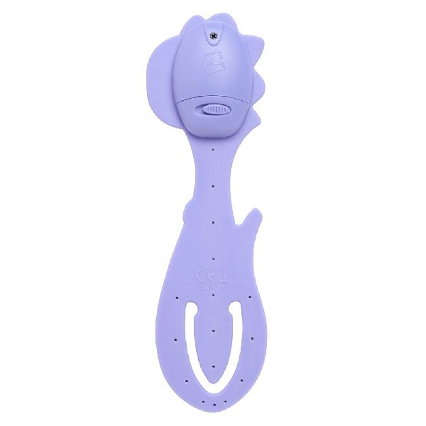 Flexilight Pals Leselicht (Dino) - lila - 2 in 1 Leselampe & Lesezeichen - LED Leselicht - Geschenk für Leser, Buchliebhaber - Deutsche Ausgabe