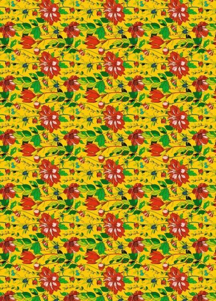 Geschenkpapier-Heft Blüten
