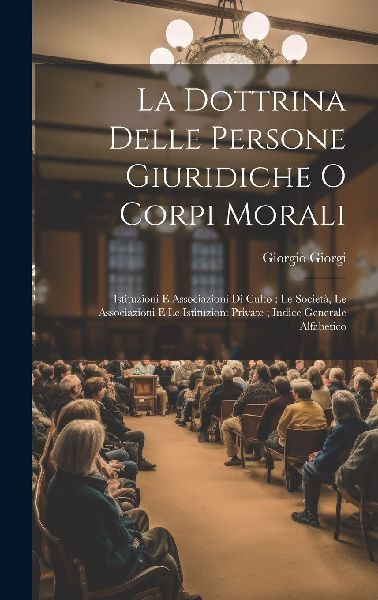 La Dottrina Delle Persone Giuridiche O Corpi Morali: Istituzio...