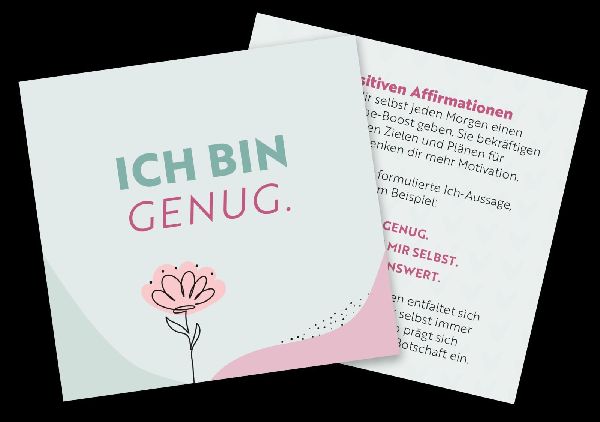 Inspirationskarten: 3-Minuten Selbstliebe