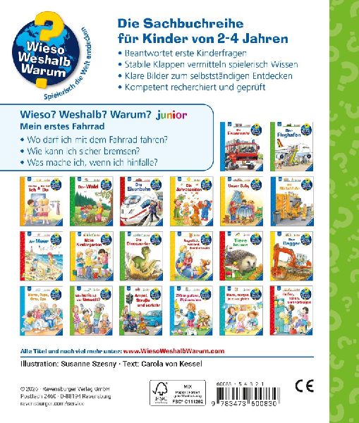 Wieso? Weshalb? Warum? junior, Band 80 - Mein erstes Fahrrad