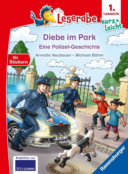 Leserabe 1. Lesestufe Kurz und leicht - Diebe im Park - Eine Polizei-Geschichte