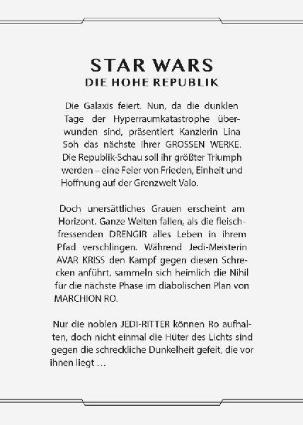 Star Wars: Die Hohe Republik - Am Rande des Gleichgewichts (Manga) 01