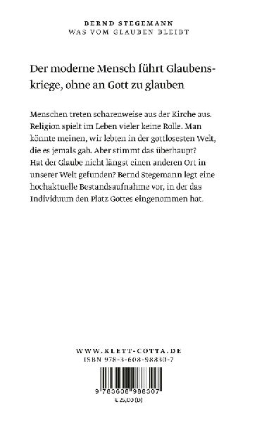 Was vom Glauben bleibt