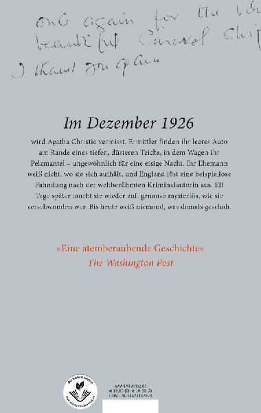 Mrs Agatha Christie