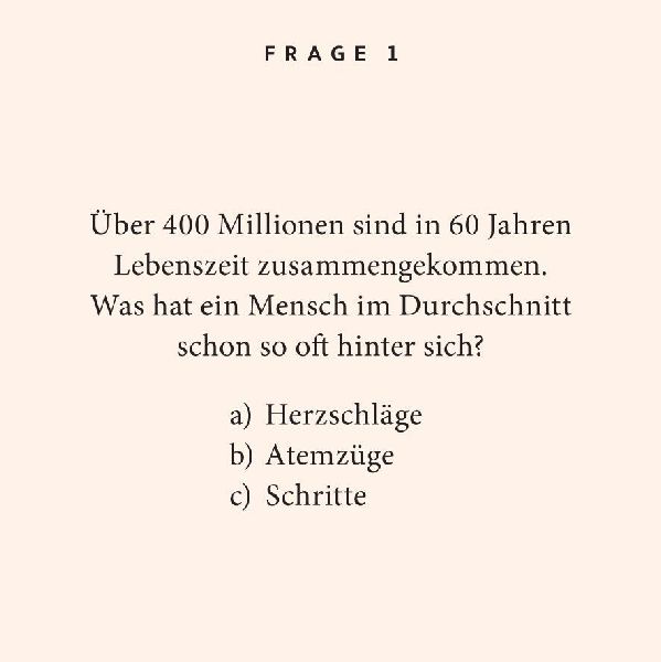 60. Geburtstag. Das Quiz