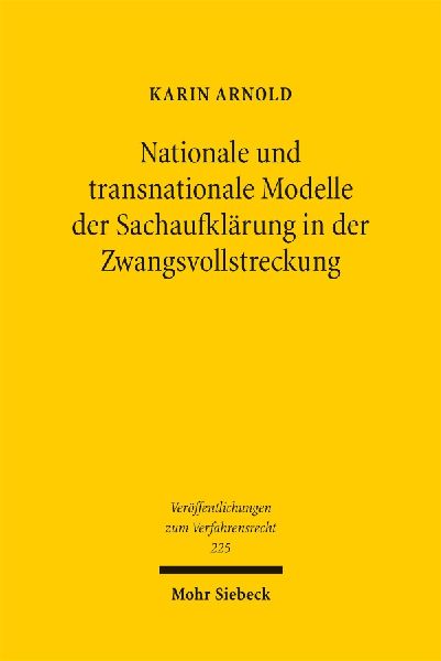 Nationale und transnationale Modelle der Sachaufklärung in de...