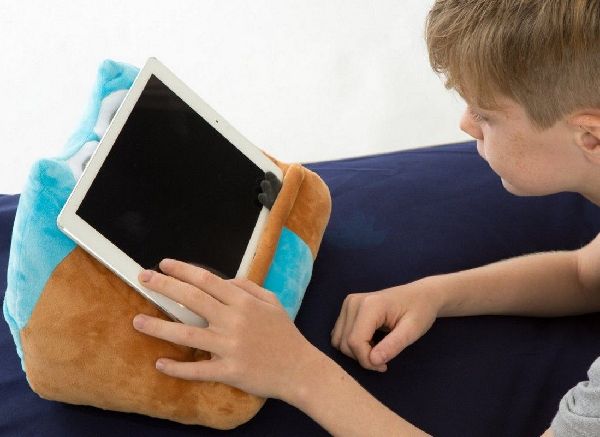 Bookmonster Eule | Lesekissen für Bücher und Tablets | Buchständer | Tablethalter | Lesehillfe | Deutsche Ausgabe