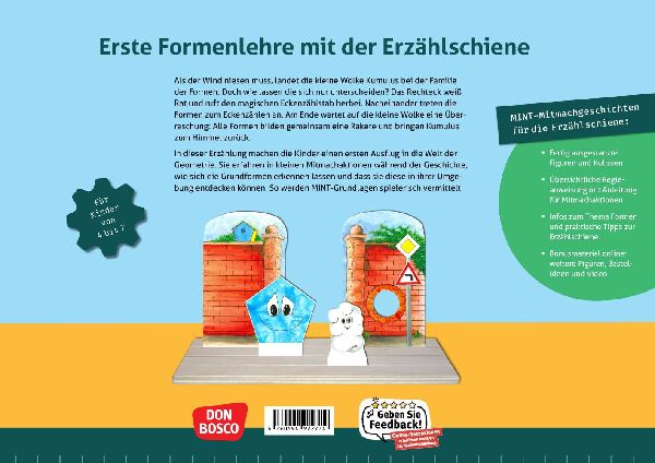 Die kleine Wolke und die Grundformen. Erzählschienen-Figurenset
