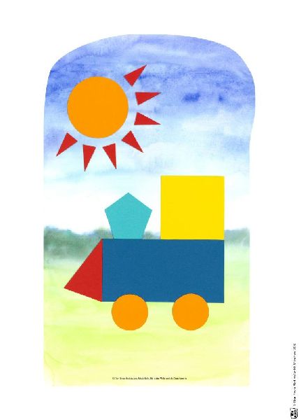 Die kleine Wolke und die Grundformen. Erzählschienen-Figurenset
