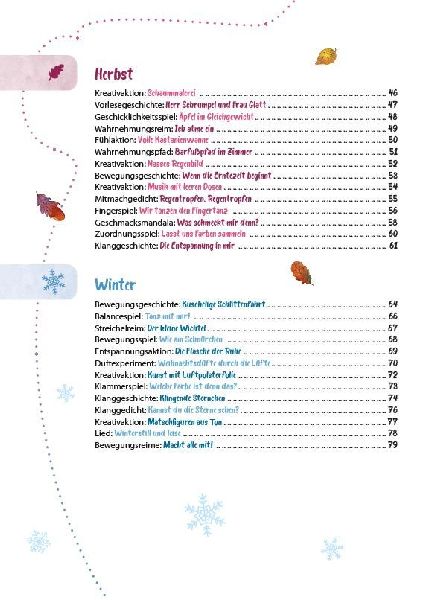 Das Krippen-Jahreszeitenbuch: Mit allen Sinnen