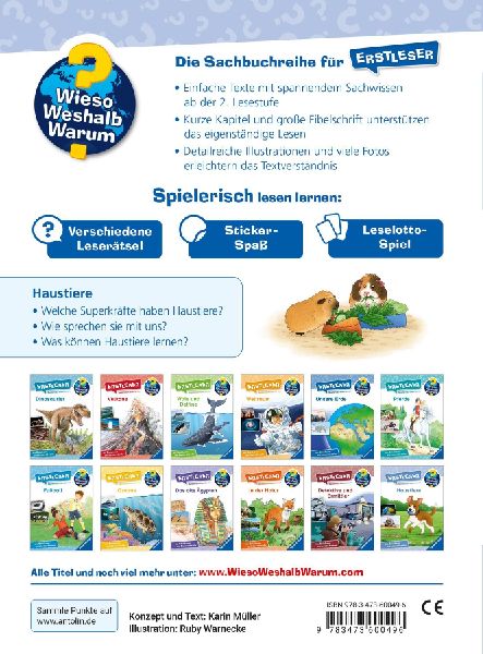 Wieso? Weshalb? Warum? Erstleser, Band 12 - Haustiere