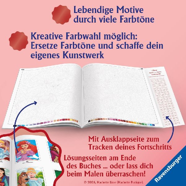 Disney Malen nach Zahlen: Prinzessinnen